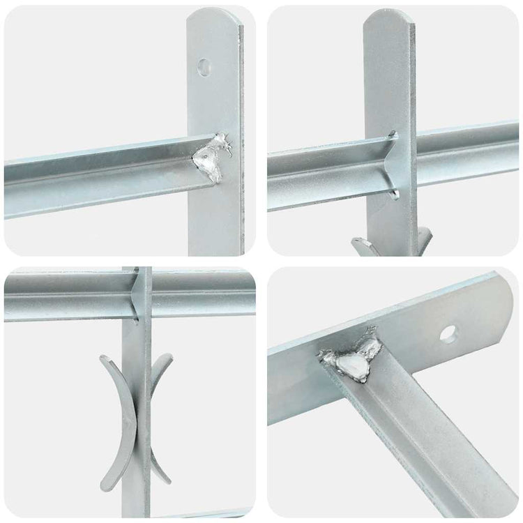 Protection de fenêtre Vidaxl réglable avec 3 rames croisées 700-1050 mm