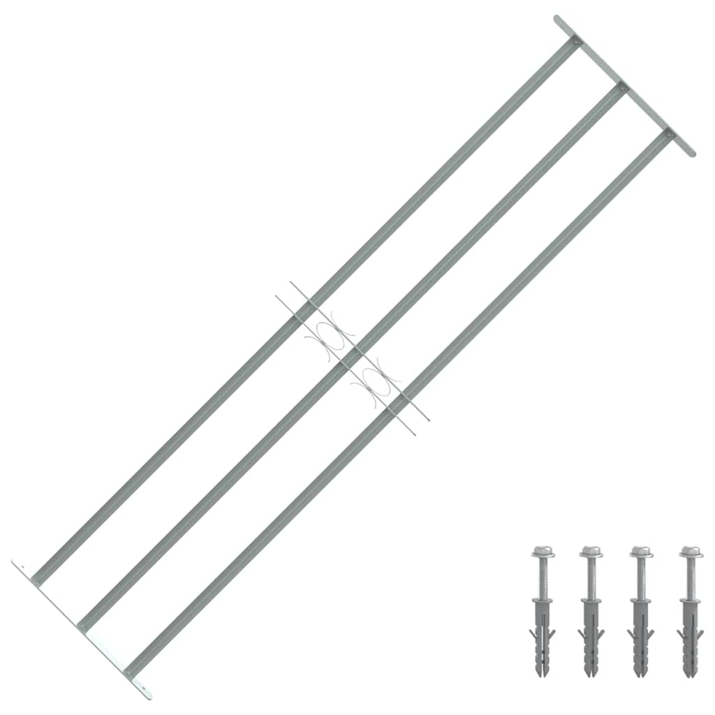 Protection des fenêtres Vidaxl réglable avec 3 RODS CROSS-RODS 1000-1500 mm