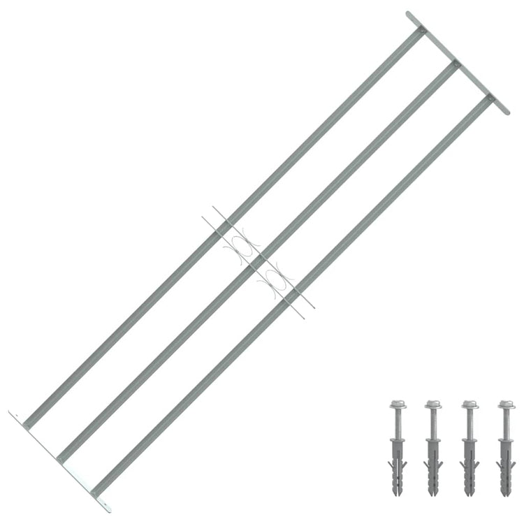 Protection des fenêtres Vidaxl réglable avec 3 RODS CROSS-RODS 1000-1500 mm