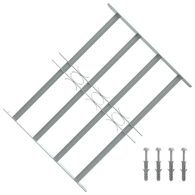 Protection de la fenêtre Vidaxl réglable avec 4 rods croisés 500-650 mm