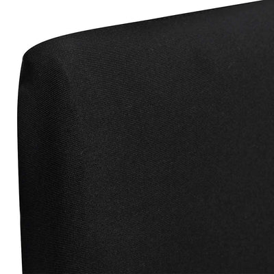 Vidaxl 6 sted couvre un étirement droit noir