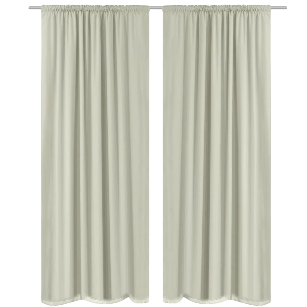 Vidaxl Blacking rideaux à double couche 140x245 cm crème