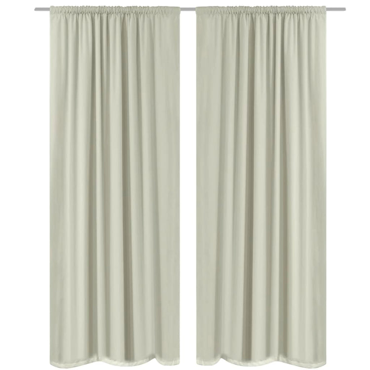 Vidaxl Blacking rideaux à double couche 140x245 cm crème