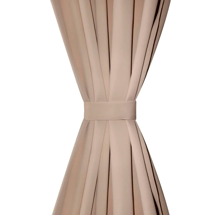 Rideaux vidaxl avec des emplacements 135 x 245 cm crème 2 sts