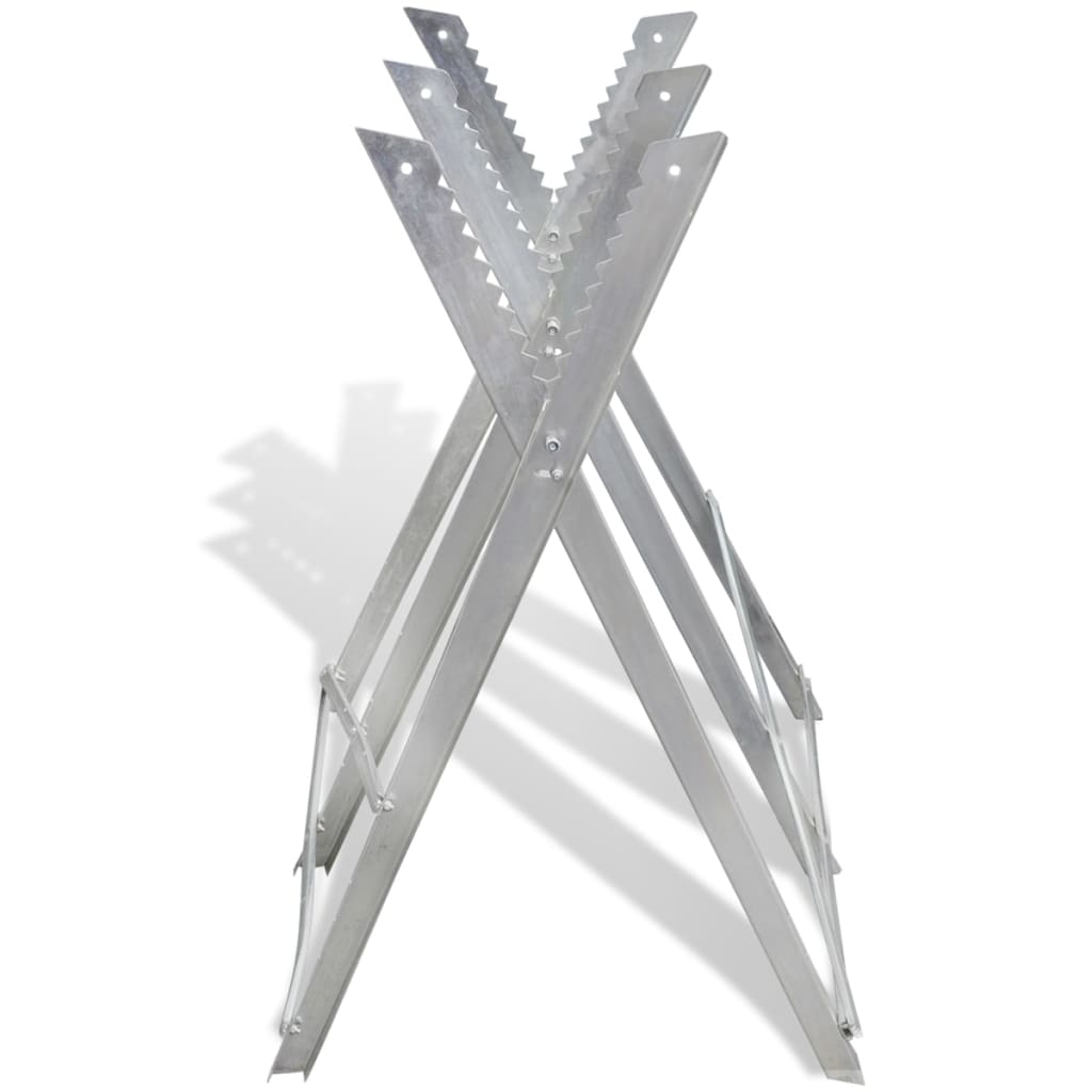 Vidaxl pliable galvanisé sawbok