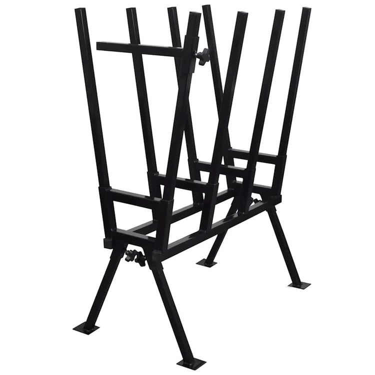 Vidaxl sawbok pour la poudre de travail du bois -coated noir
