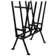 Vidaxl sawbok pour la poudre de travail du bois -coated noir