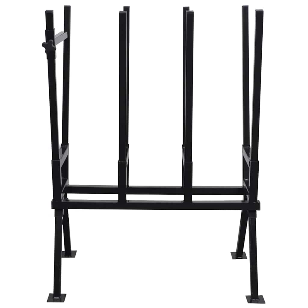 Vidaxl sawbok pour la poudre de travail du bois -coated noir