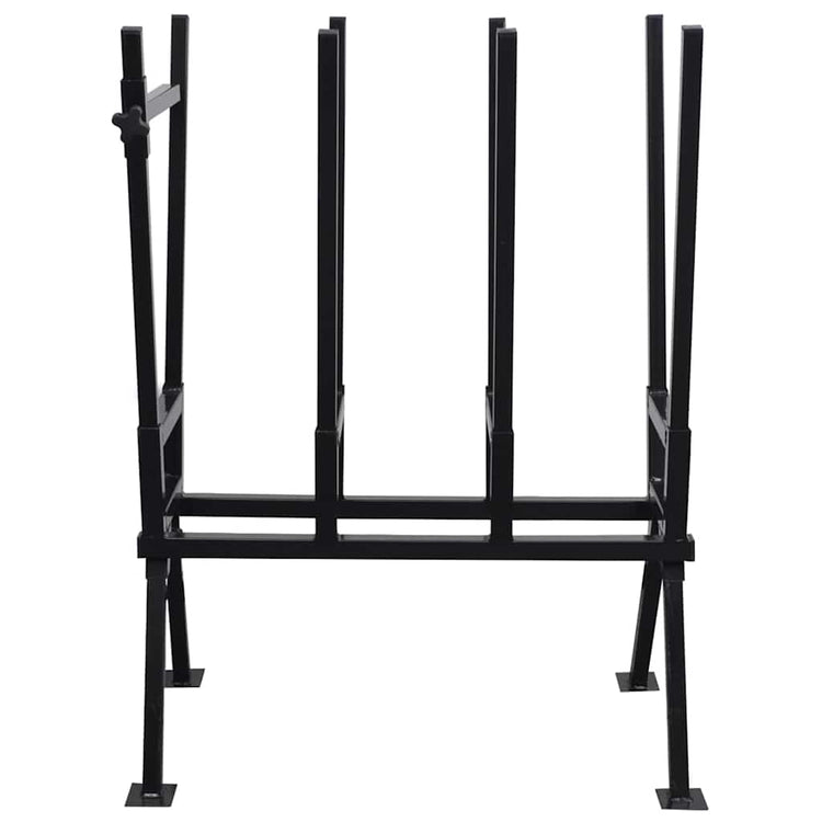 Vidaxl sawbok pour la poudre de travail du bois -coated noir