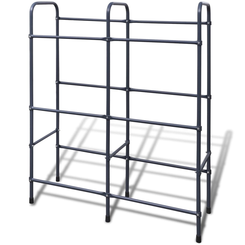 Rack de stockage Vidaxl pour 6 caisses d'acier