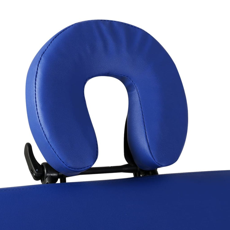 Vidaxl Massage pliable Tableau 2 zones avec cadre en bois (bleu)