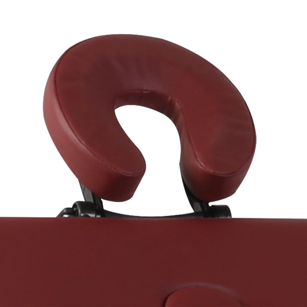 Vidaxl Massage pliable Tableau 2 zones avec cadre en bois (rouge)
