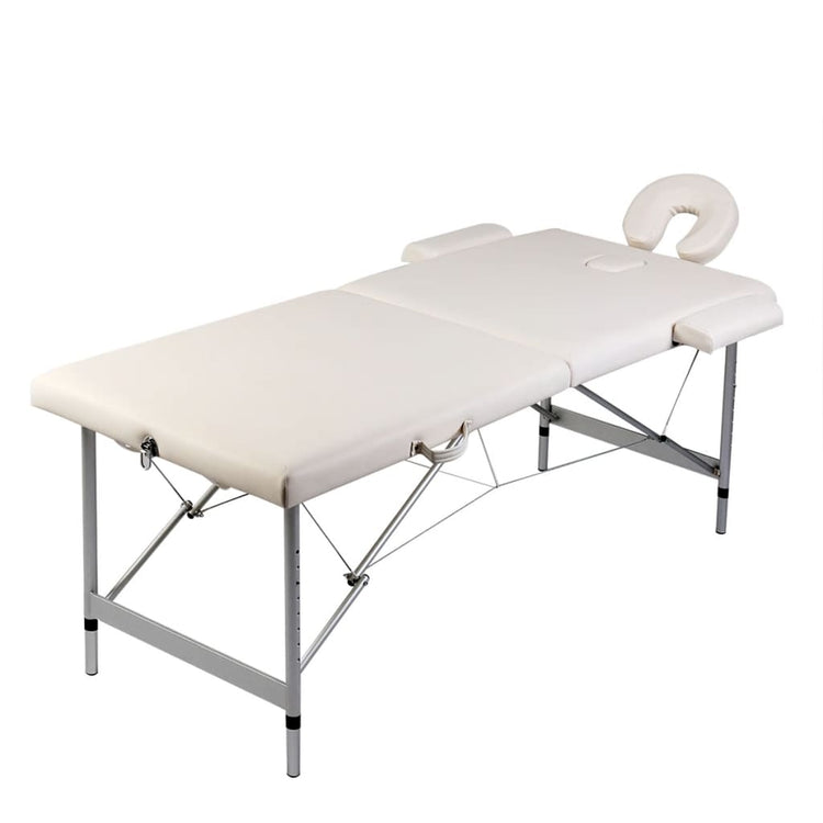 Table de massage vidaxl avec 2 zones