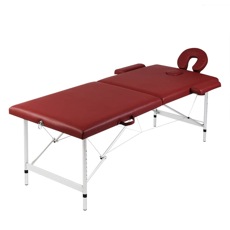 Table de massage vidaxl avec 2 zones
