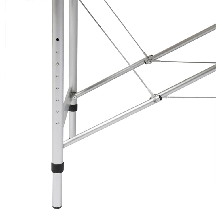 Vidaxl Massage pliable Tableau 3 zones avec cadre en aluminium (bleu)