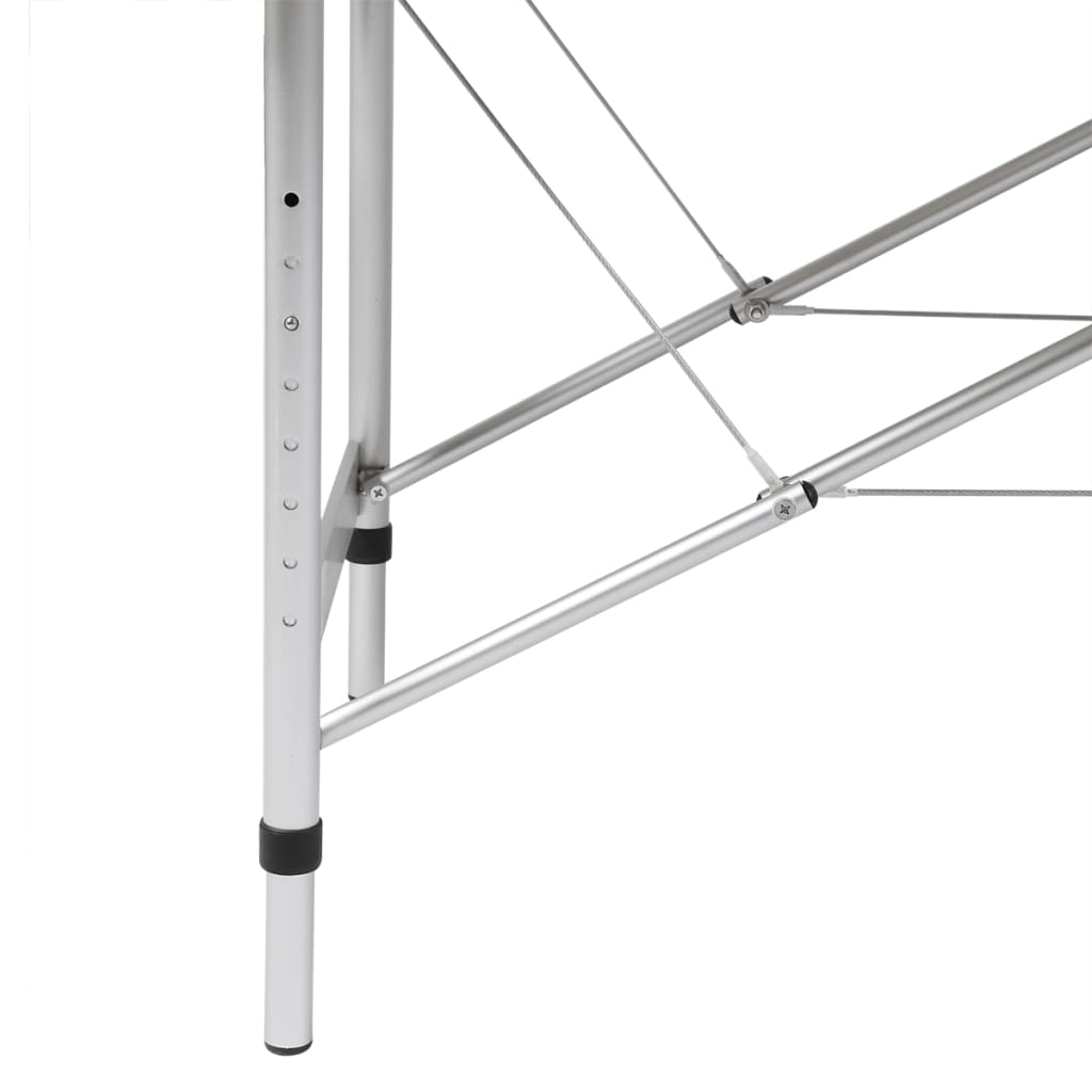 Vidaxl Massage pliable Tableau 3 zones avec cadre en aluminium (rouge)