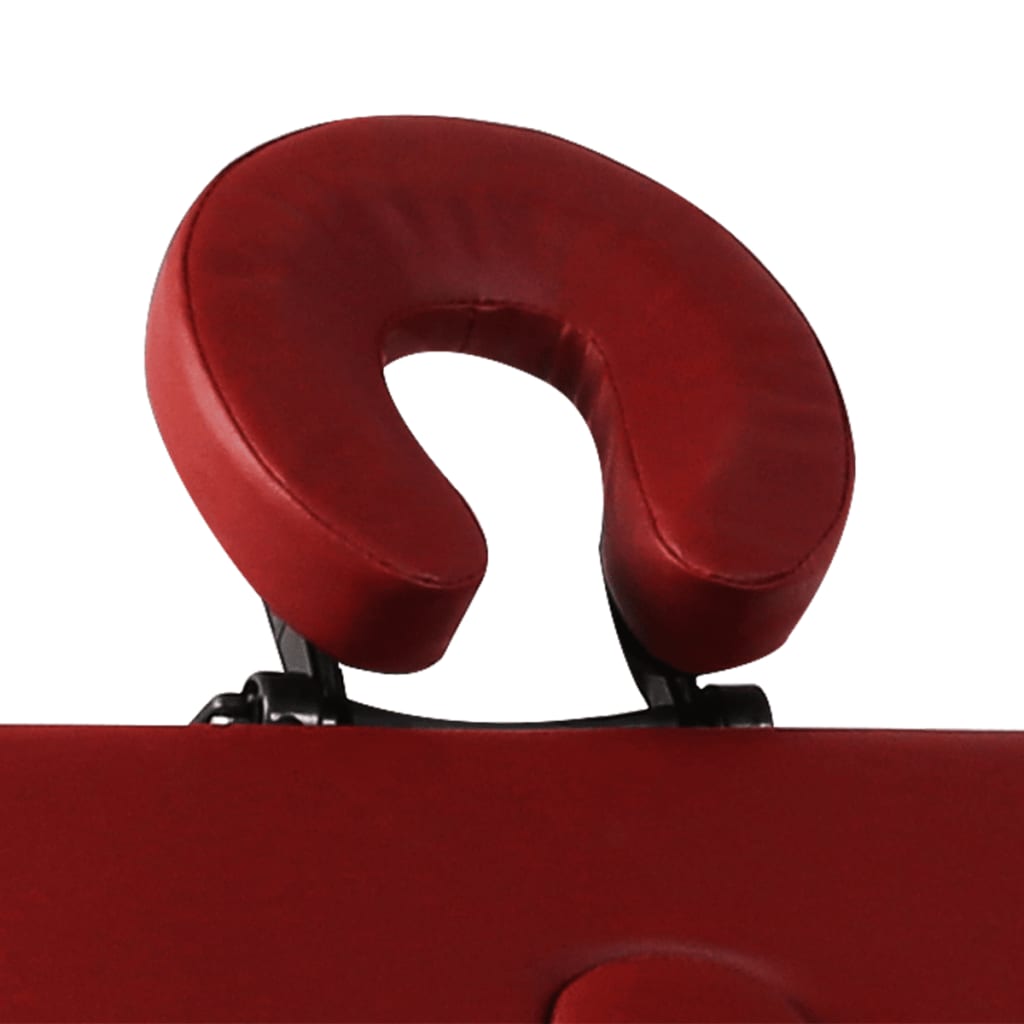 Vidaxl Massage pliable Tableau 3 zones avec cadre en aluminium (rouge)