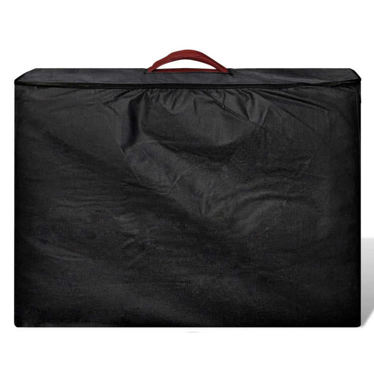 Table de massage Vidaxl pliable avec un cadre en bois (quatre parties en rouge)