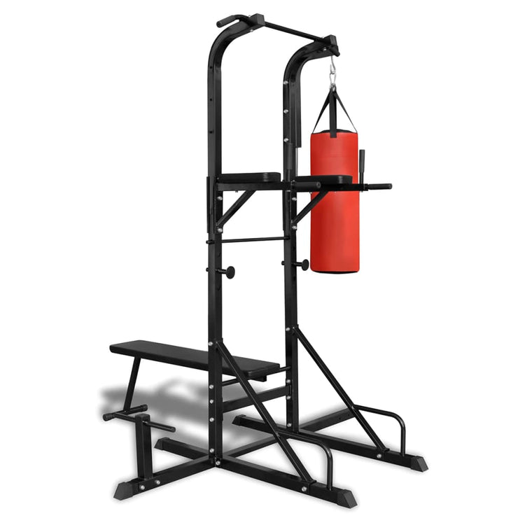 Vidaxl Fitness Dispositive Power avec banc et balle de boxe