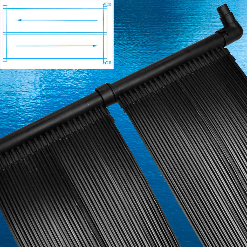 Chauffage de la piscine du panneau Vidaxl sur l'énergie solaire (ensemble de 2)