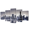 Vidaxl toile de mur de mur ensemble monochrome York Skyline 200 x 100 cm