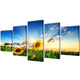 Vidaxl toile pression de mur imprimé tournesol 200 x 100 cm