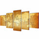 Vidaxl Canvas Mur Pressure Print Set World Map 200 x 100 cm