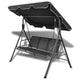 Banc swing vidaxl avec Luifel Black