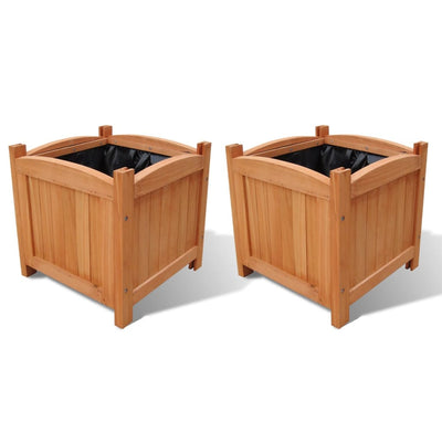 Les planteurs Vidaxl ont relevé 2 PCS 30x30x30 cm en bois