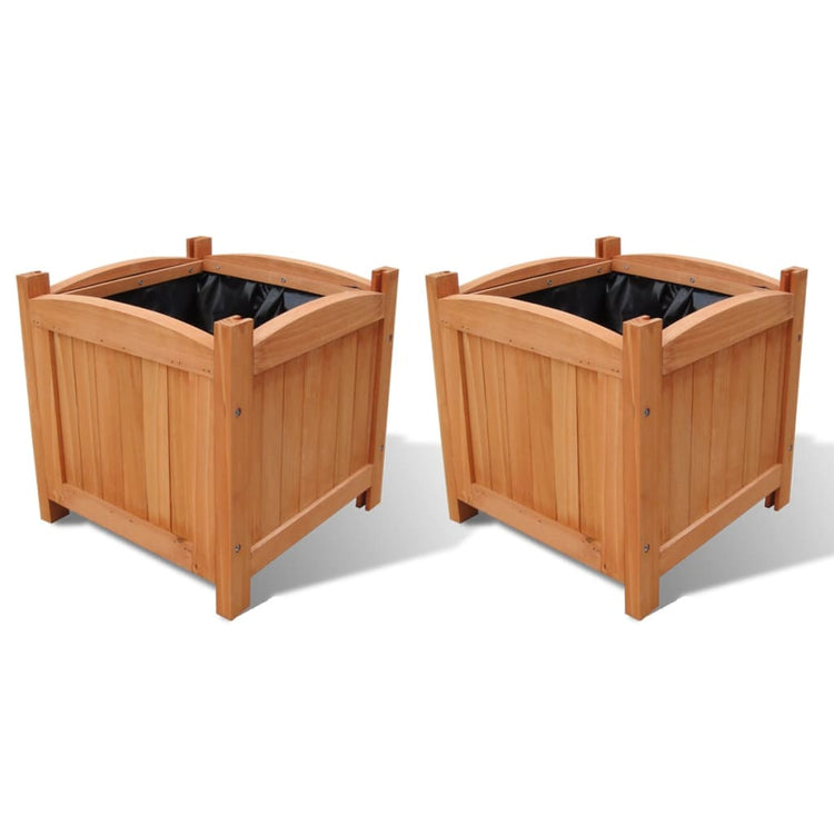 Les planteurs Vidaxl ont relevé 2 PCS 30x30x30 cm en bois