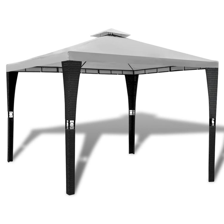 Arbor vidaxl avec toit 3x3 m crème blanche