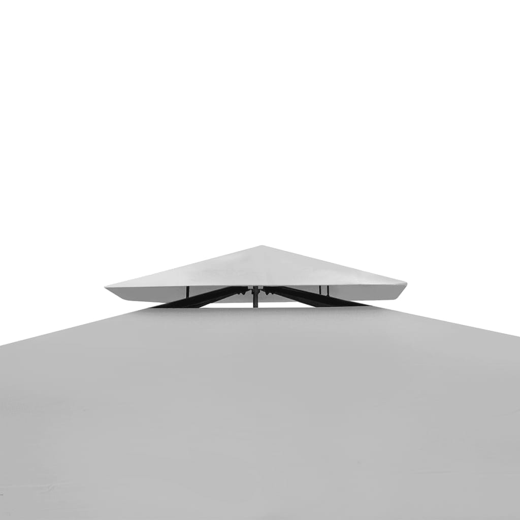 Arbor vidaxl avec toit 3x3 m crème blanche