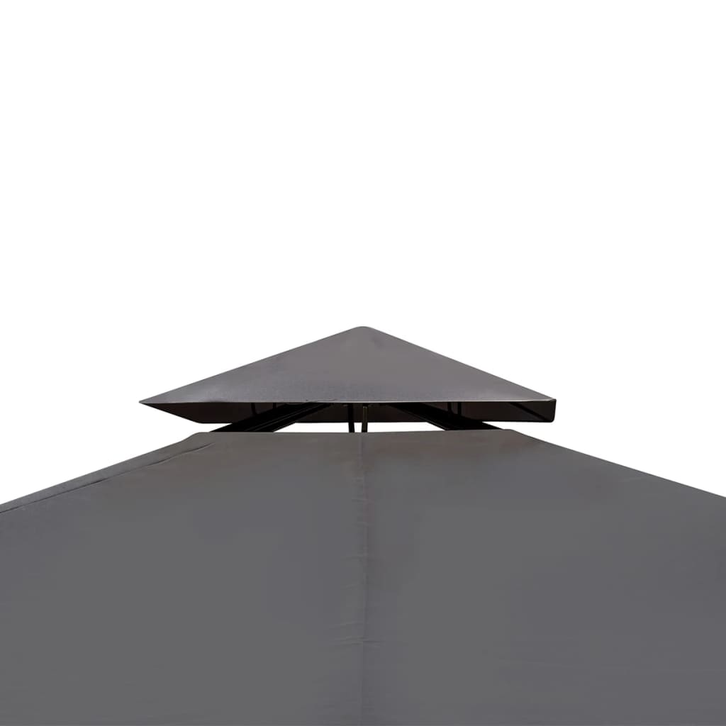Arbor vidaxl avec toit 3x3 m gris foncé