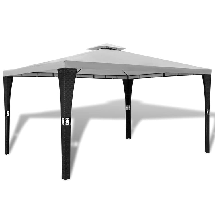 Arbor vidaxl avec toit 3x4 m crème blanche