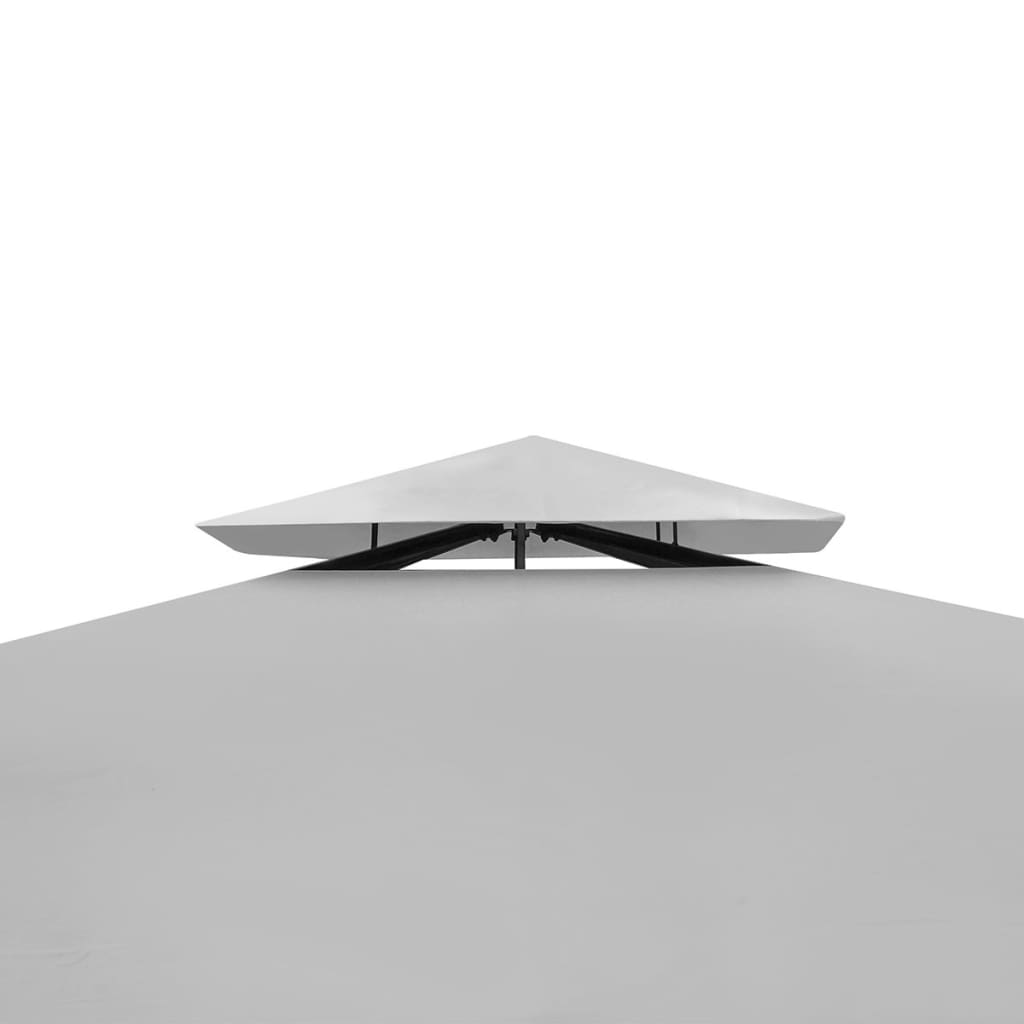 Arbor vidaxl avec toit 3x4 m crème blanche
