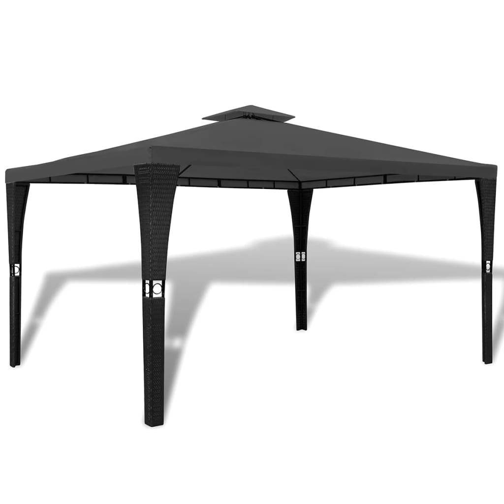 Arbor vidaxl avec toit 3x4 m gris foncé