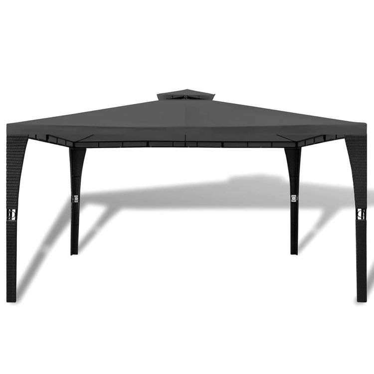 Arbor vidaxl avec toit 3x4 m gris foncé