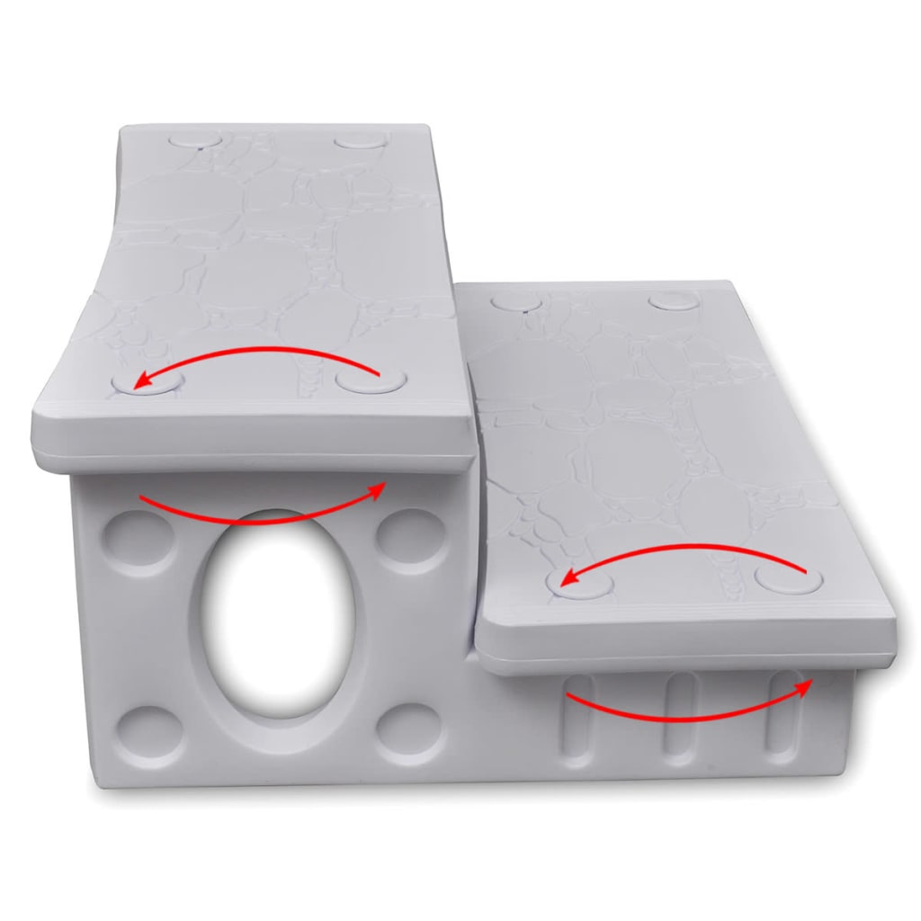 Vidaxl splash blanc