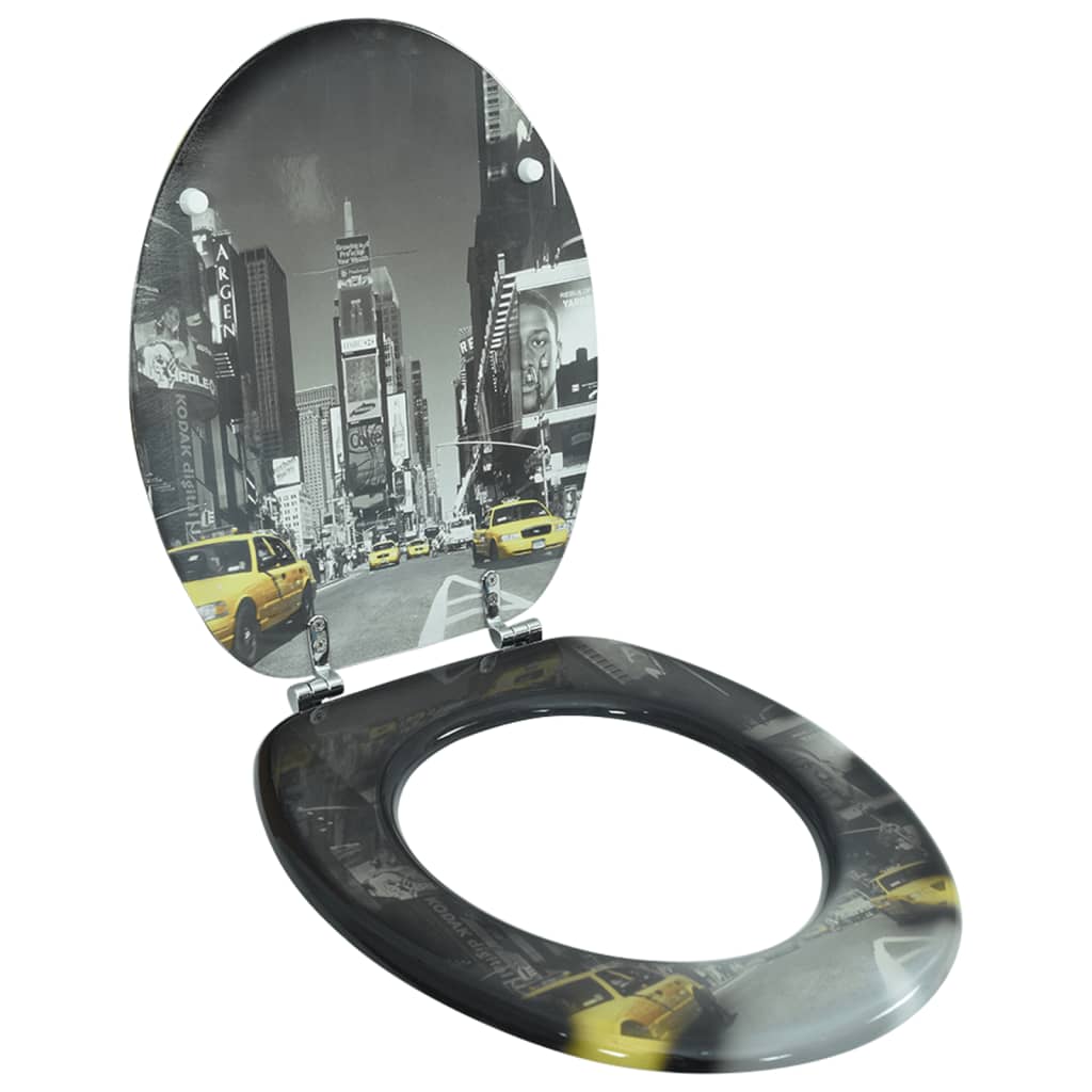 Vidaxl Toilet Seat de MDF avec York Dessin
