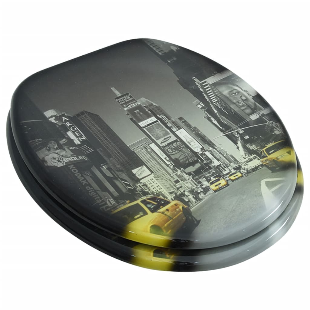 Vidaxl Toilet Seat de MDF avec York Dessin