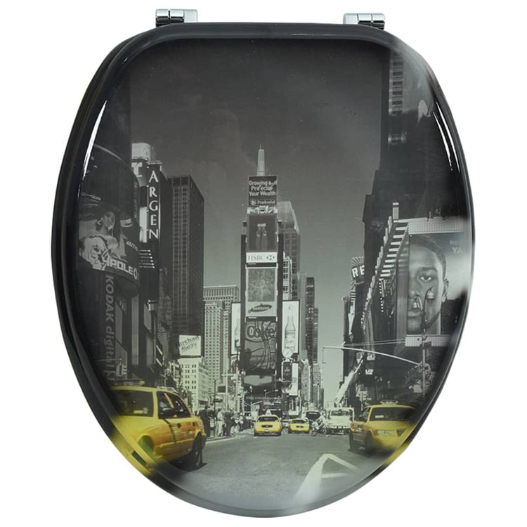 Vidaxl Toilet Seat de MDF avec York Dessin