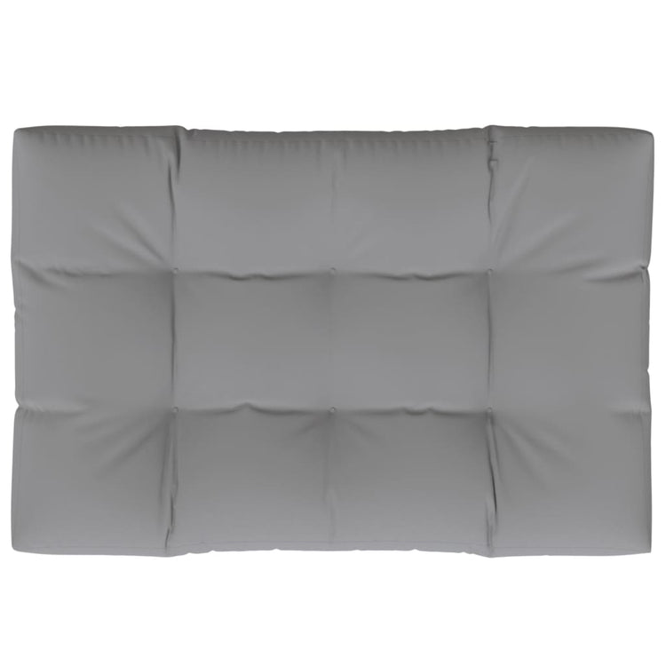 Coussin de palette vidaxl 120 x 80 x 12 cm tissu gris