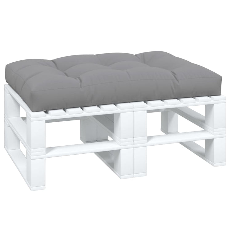 Coussin de palette vidaxl 120 x 80 x 12 cm tissu gris