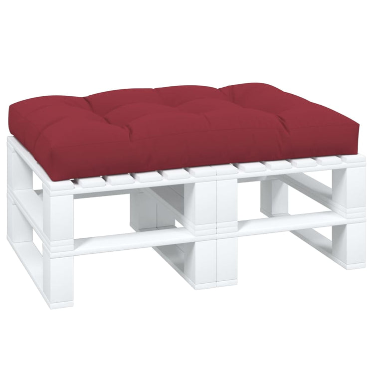 Coussin de palette vidaxl 120 x 80 x 12 cm de tissu rouge