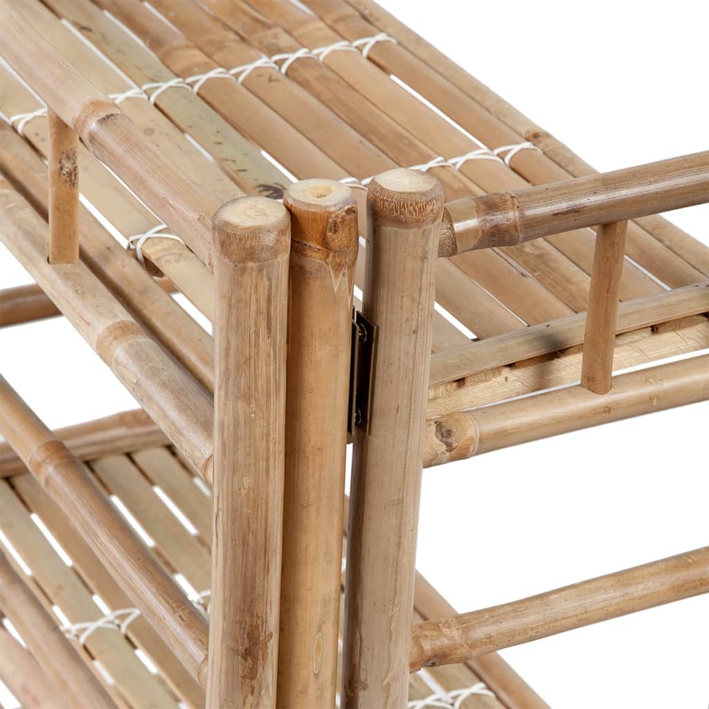 Vidaxl Plant Rack Bamboo avec 3 planches