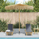 Vidaxl parasol en bambou avec toit de feuilles de banane 270 cm