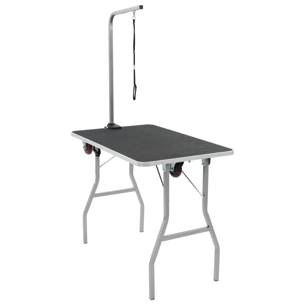 Vidaxl Portable Dog Dog Deal Table avec roues