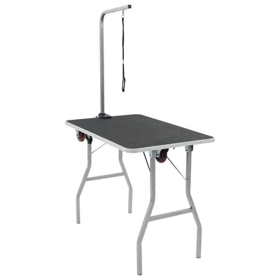 Vidaxl Portable Dog Dog Deal Table avec roues