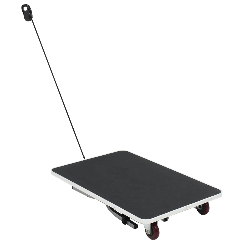 Vidaxl Portable Dog Dog Deal Table avec roues