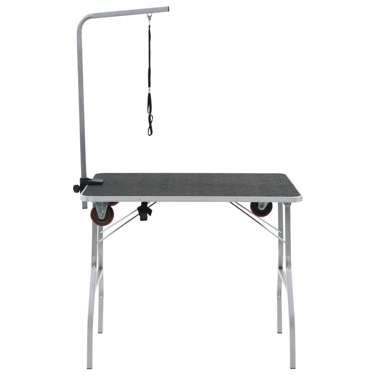 Vidaxl Portable Dog Dog Deal Table avec roues